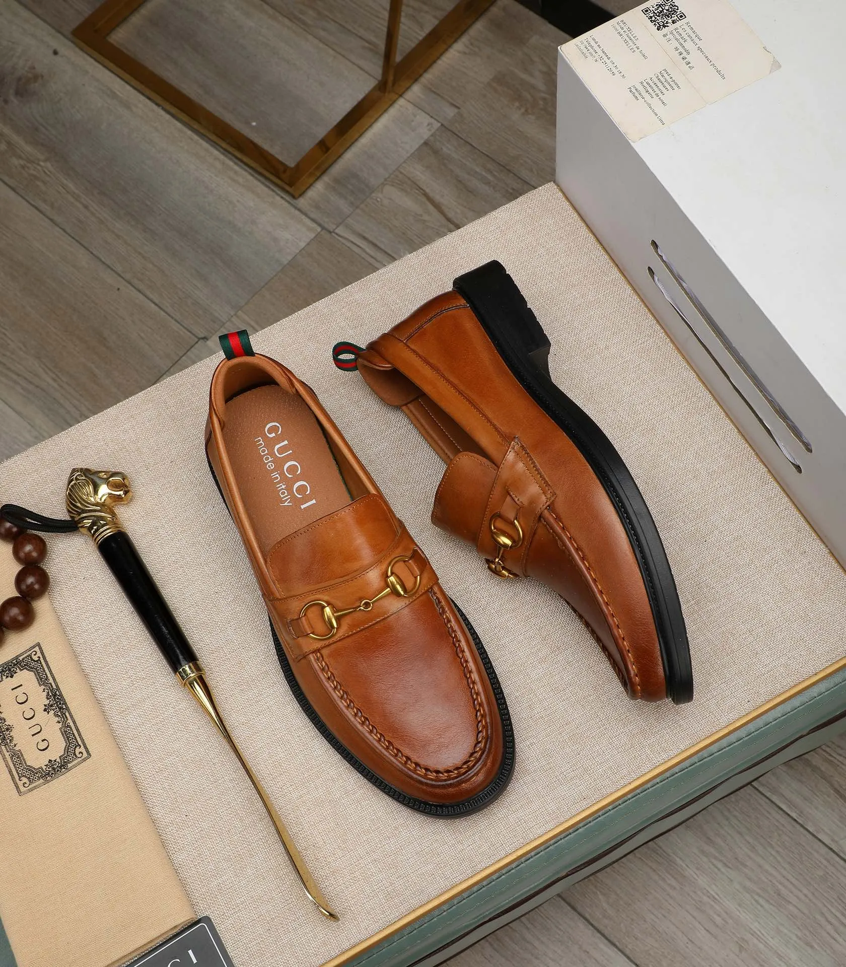 Men's men's shoes💰500📛📛Original (water-dyed cow lining) Gucci GUCCI official website formal shoes🌀 Italian🇮🇹imported cowhide➕top imported water-dyed cowhide lining💋Finely handmade original bottom, the real thing looks better when photographed in person Standard size 38-44